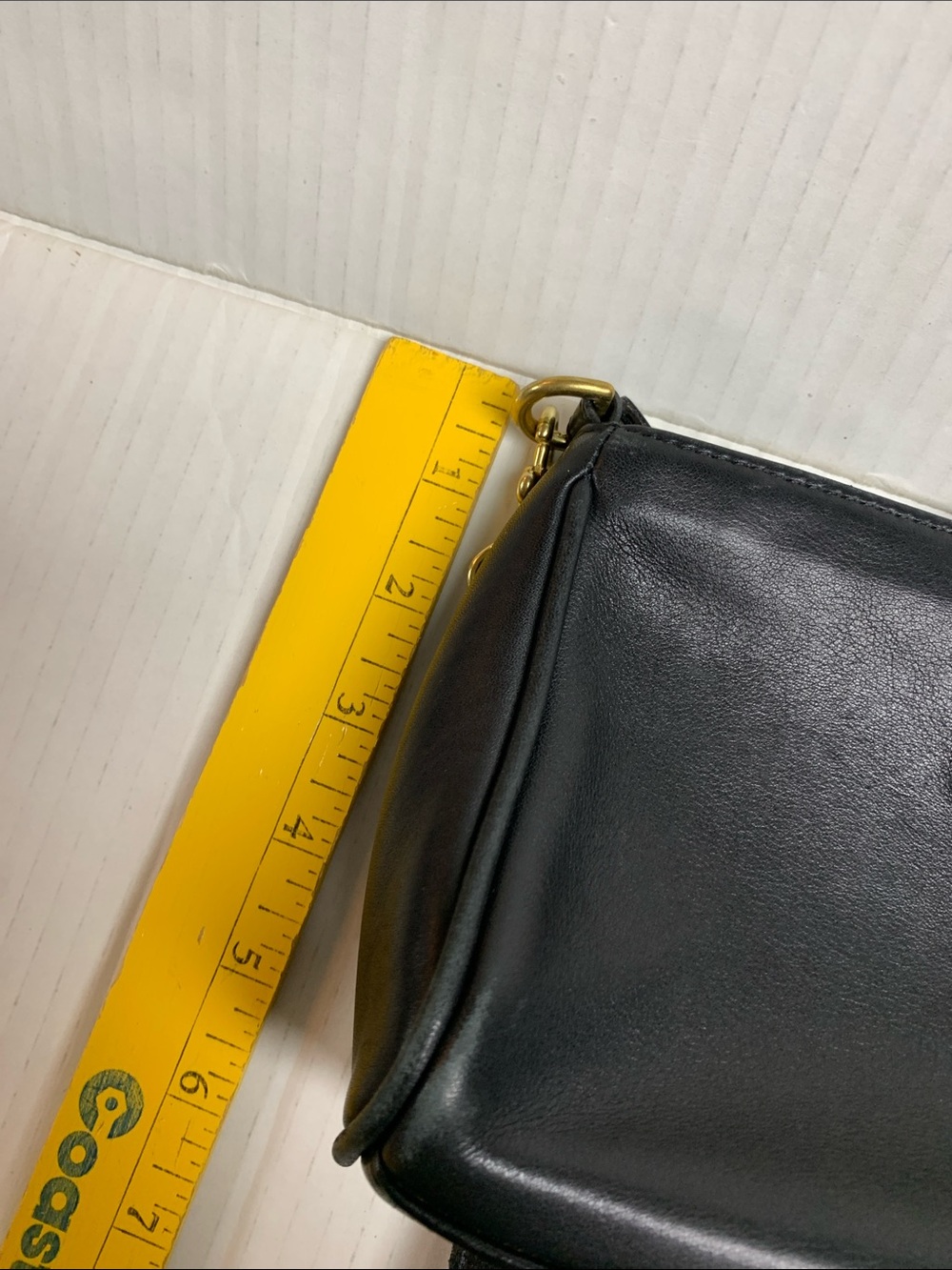 Coach Vintage 9154 Legacy Demi Black Leather Crossbody Purse Gold Turnlock - Picture 11 of 12